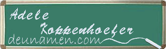 Adele Koppenhoefer Visitenkarte